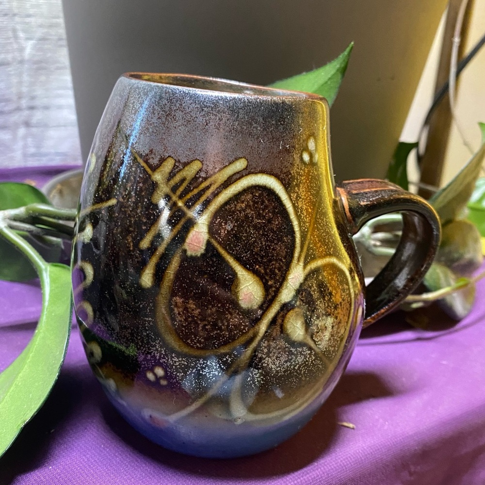 RARE FIND James Brooke SIGNED abstract Modernist Mug
